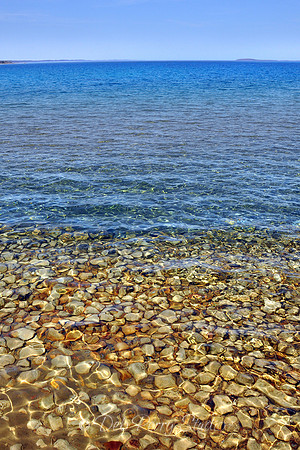 The clear waters of West Bay