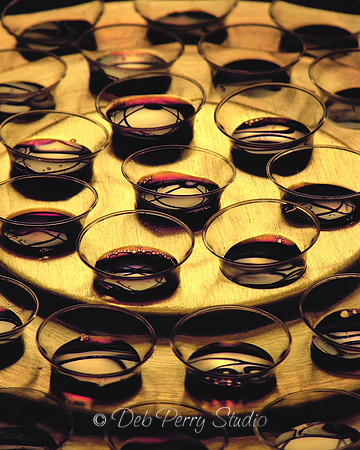 Communion cups: closeup