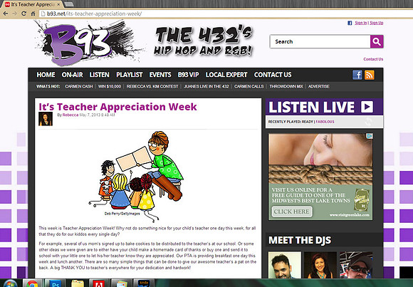 Hip Hop Teacher Appreciation