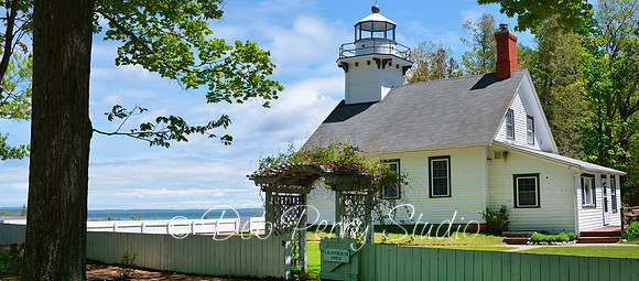 Old Mission Lighthouse (panoramic)
