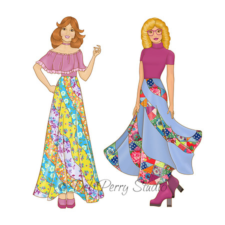 Vintage Sewing Pattern Poses