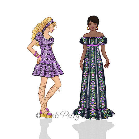 Vintage Sewing Pattern Poses